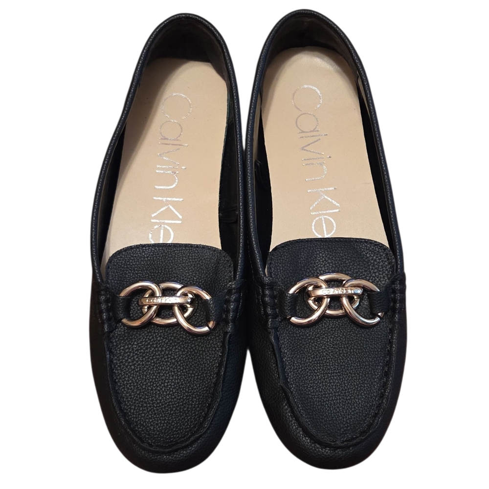 Calvin Klein Women's Luca Black Loafers Size 8 - Picture 4 of 8